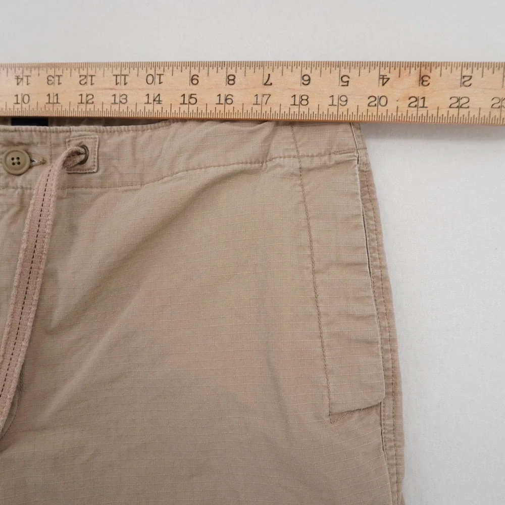 Gap Drawstring Ripstop Pants Mens XL‎ Beige Relaxed Casual Utility